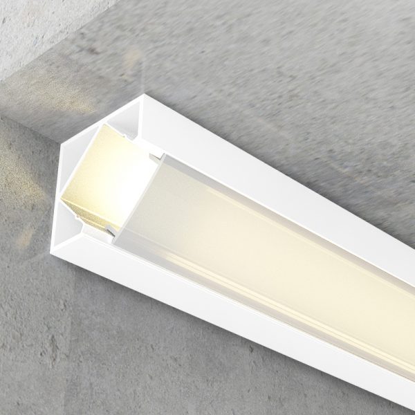 Perfil de aluminio Kopep Lacado Blanco - 2 metros - N