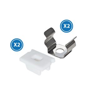 Pack 2 Tapones y 2 grapas para Perfil LM3733 - NLM3733A