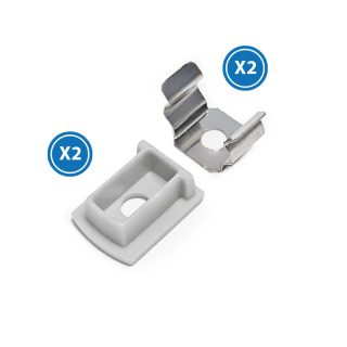 Pack 2 Tapones y 2 grapas para Perfil LM3747 - NLM3747A