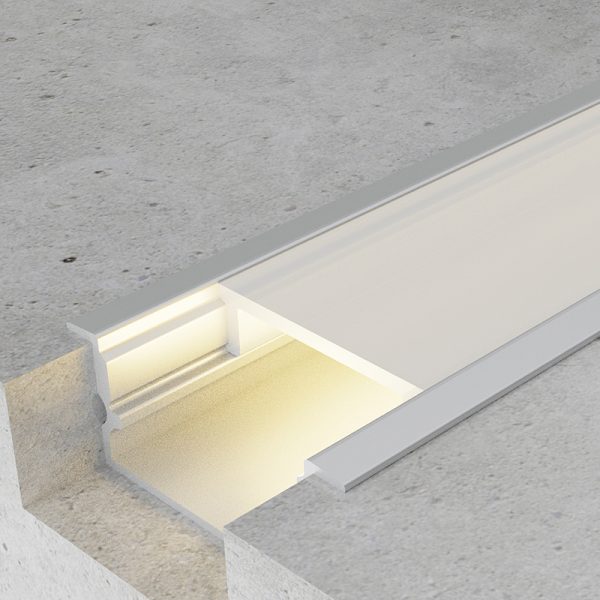 Perfil de aluminio Hieg - 2 metros - N
