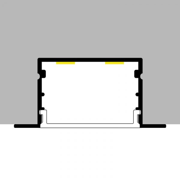 Perfil de aluminio Hev - 2 metros - N - Imagen 3