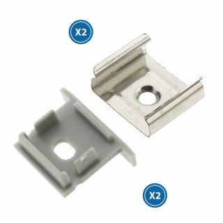 Pack 2 Tapones y 2 grapas para Perfil LM3767 - NLM3767A