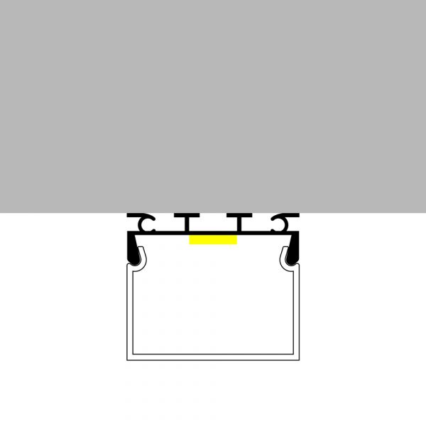 Perfil de aluminio Cubik - 2 metros - N - Imagen 4