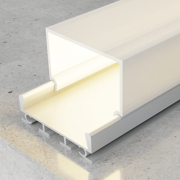 Perfil de aluminio Cubik - 2 metros - N