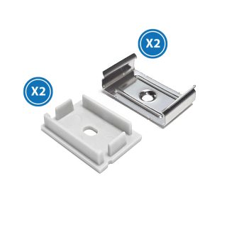 Pack 2 Tapones y 2 grapas para Perfil LM3779 - NLM3779A
