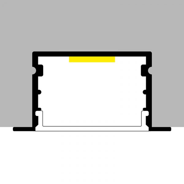 Perfil de aluminio Oreb - 2 metros - N - Imagen 3