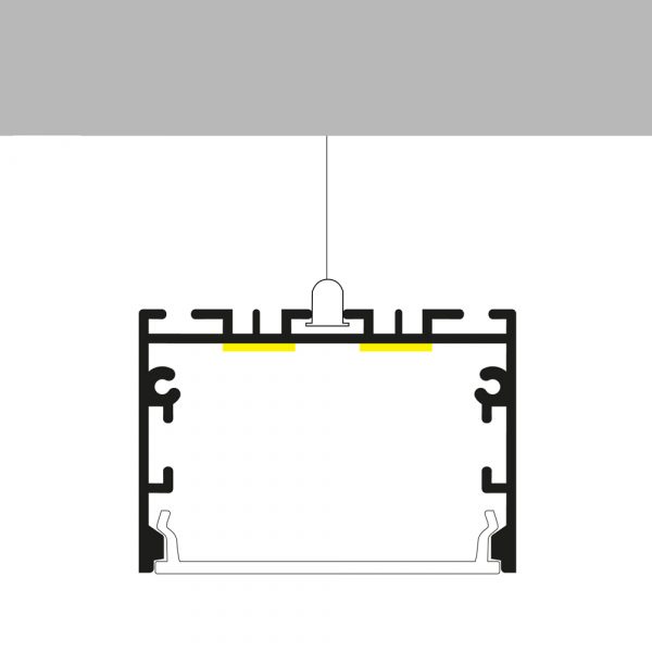 Perfil de aluminio Sixe - 2 metros - N - Imagen 3