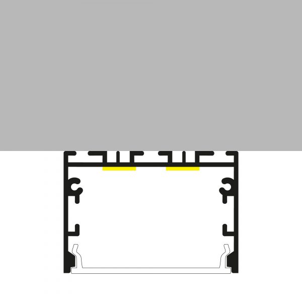 Perfil de aluminio Sixe Lacado Negro - 2 metros - NLM3790 - Imagen 4