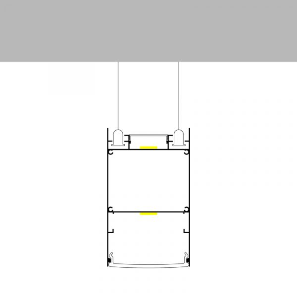 Perfil de aluminio Bieg - 2 metros - N - Imagen 3