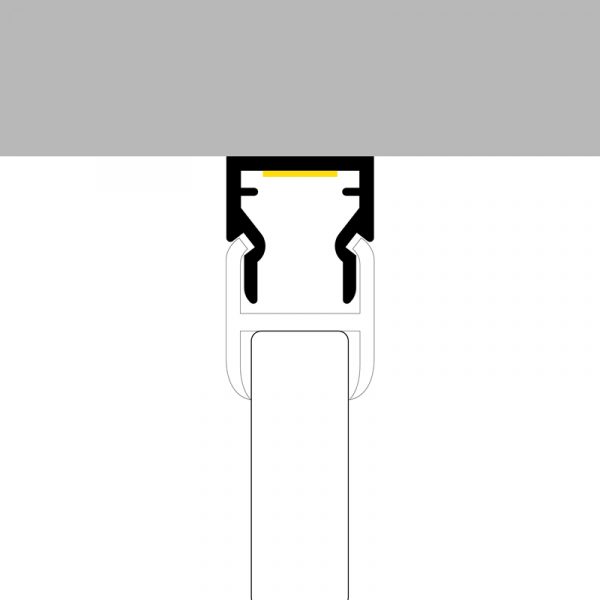 Perfil de aluminio Nibble - Especial Vitrinas - 2 metros - N - Imagen 3