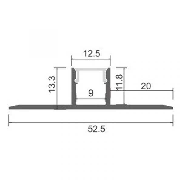 Perfil de aluminio Orer - 2 metros - N - Imagen 2