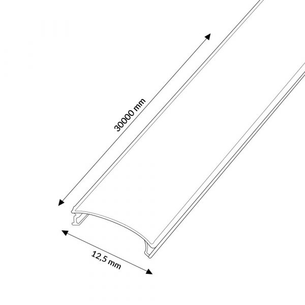 Difusor Opal en rollo ancho 12,5 mm - 30 metros - NLM3874 - Imagen 2