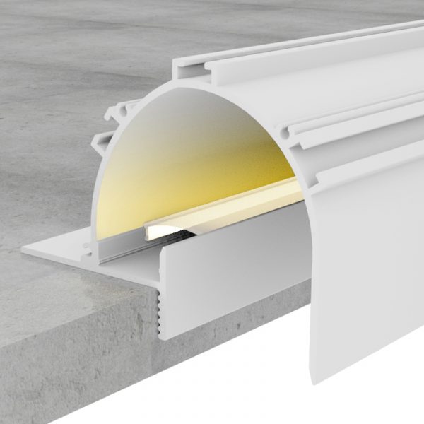 Perfil de aluminio Sunn Lacado Blanco - 2 metros - N