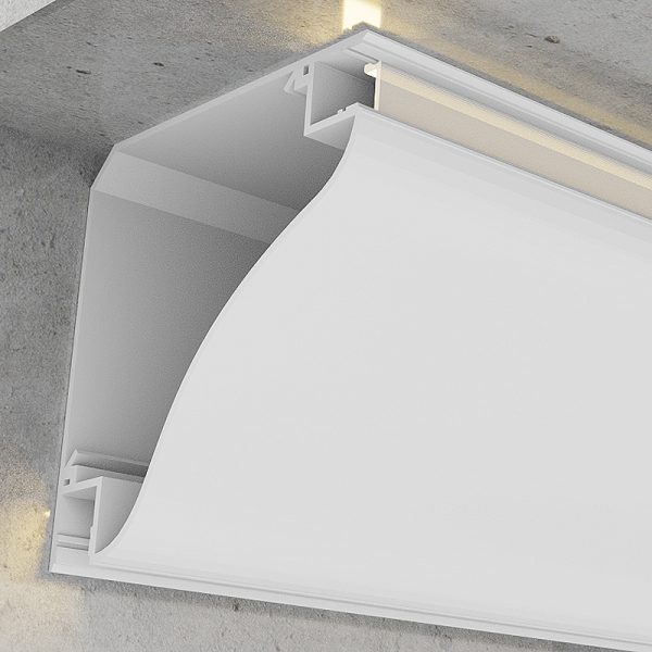 Perfil de aluminio Beat Lacado Blanco - 2 metros - N