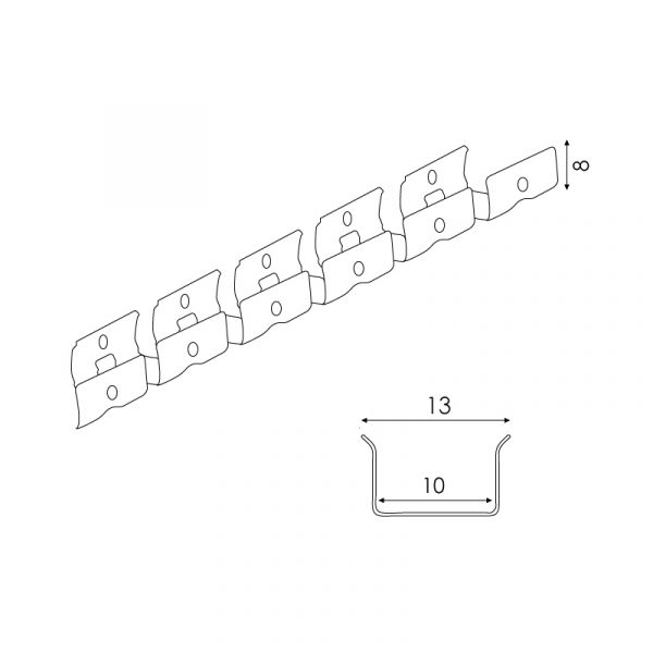 Perfil flexible de Acero Inoxidable 10X8H mm para neones o funda de silicona - 20 metros - N - Imagen 2
