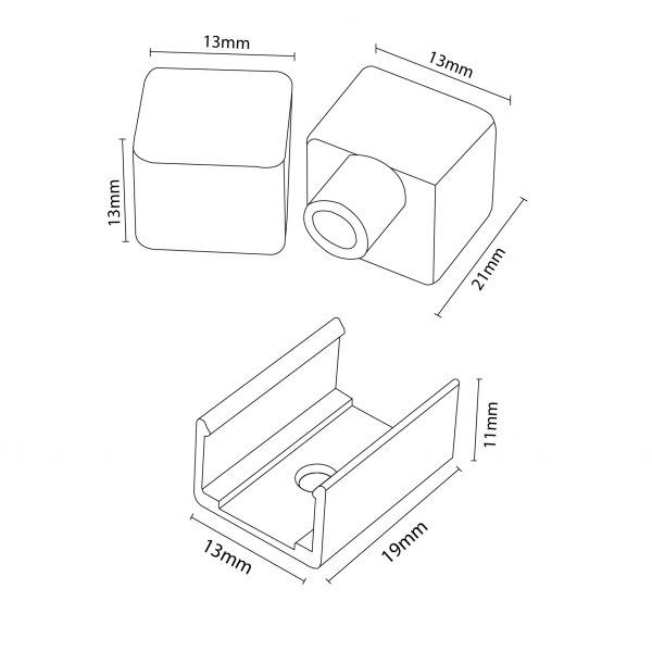 Pack Tapones y grapas para tira Funda Neon LM3973 - NLM3987 - Imagen 2