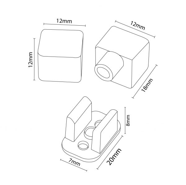 Pack Tapones y grapas para tira Funda Neon LM3985 - NLM3994 - Imagen 2