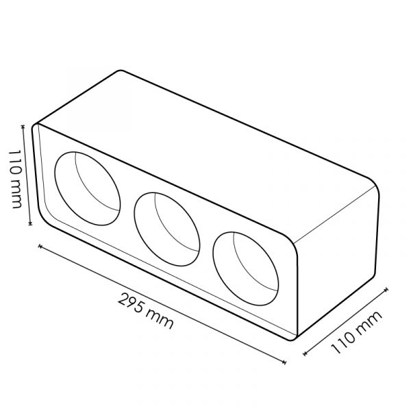 Aro de Superficie 3L Para Módulo Cobfix 10W - NLM4375 - Imagen 2