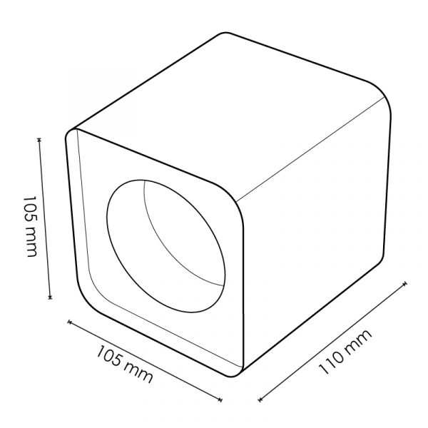 Aro de Superficie para módulo Cobfix 10W - NLM4369 - Imagen 2