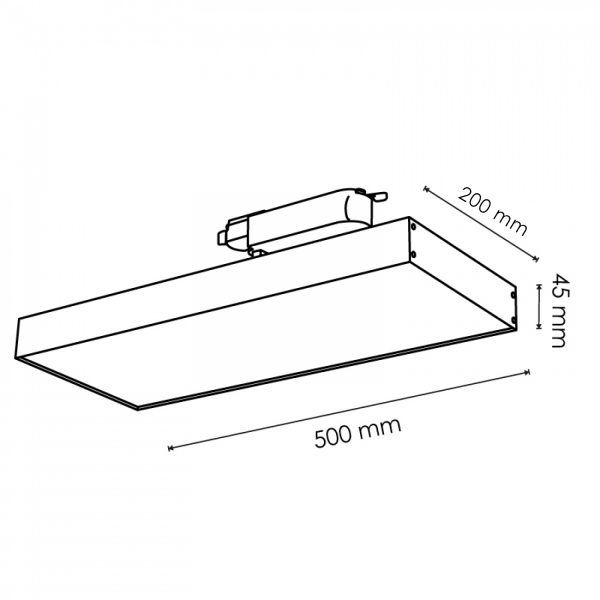 Foco Led Para Carril Promax Negro 40W Monofásico - DSC - N - Imagen 2
