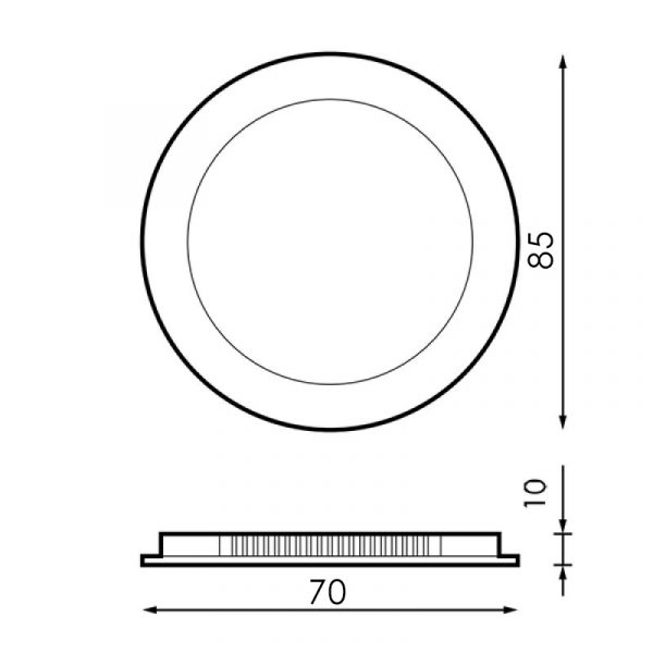 Panel Led Circular Serie Slim 5W - N - Imagen 2