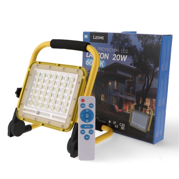 Foco proyector LED portátil con batería Laptop 20W - N - Imagen 3
