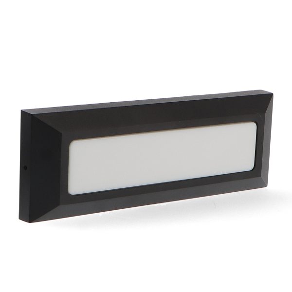 Baliza de Superficie Led Wall Long Rectangular Negro 5W IP54 - N - Imagen 4