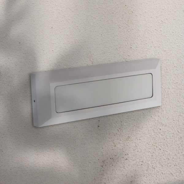 Baliza de Superficie Led Wall Long Rectangular Blanco 5W IP54 - N