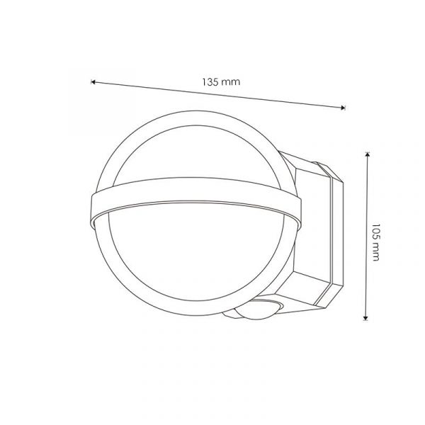 Aplique de pared Led World 10W - NLM6162 - Imagen 2