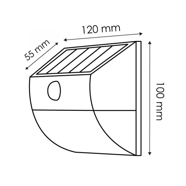 Aplique LED Solar Mus con Sensor Movimiento - N - Imagen 2