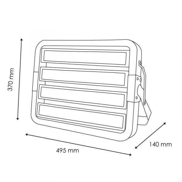 Foco Modular LED Coliseum 400W - NLM6480 - Imagen 2