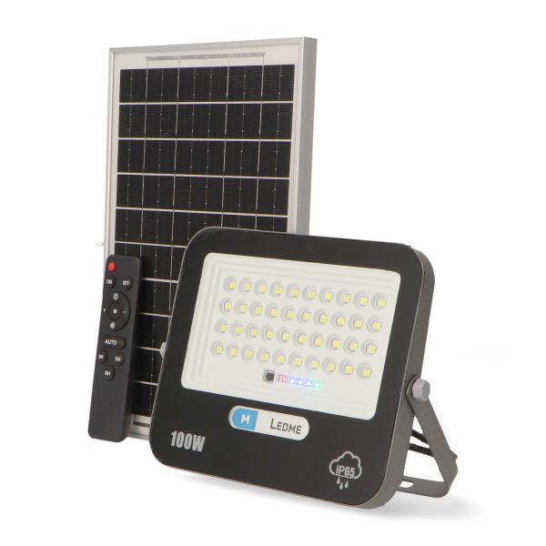 Foco Proyector Led Solar Milan 100W - N