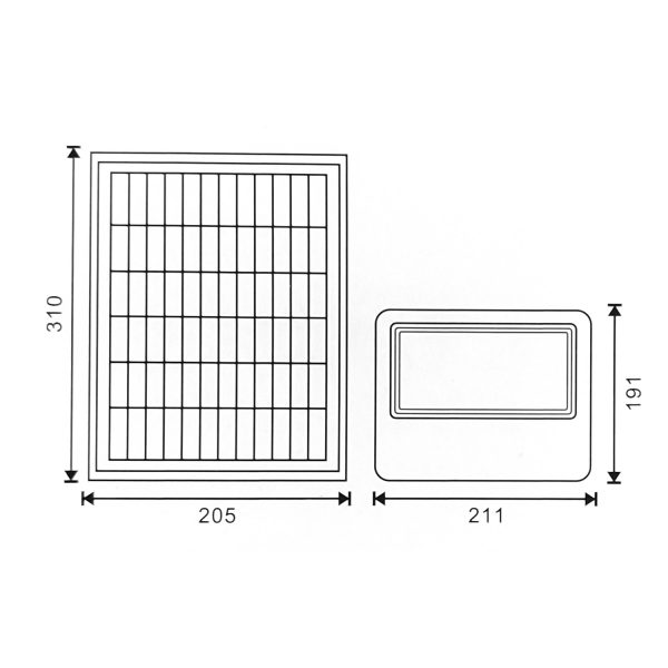 Foco Proyector Led Solar Milan 100W - N - Imagen 2