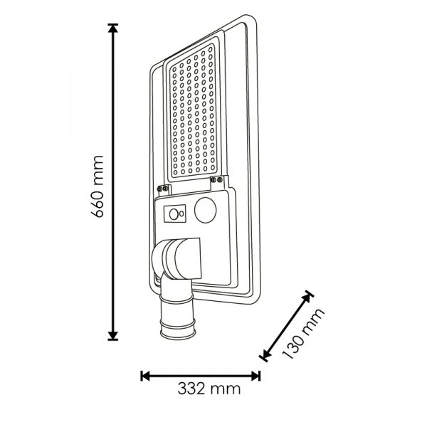 Farola Solar Led Solights Para Alumbrado Público 200W - N - Imagen 2