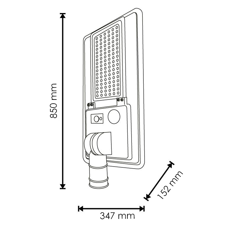 Farola Solar Led Solights Para Alumbrado Público 300W - N - Imagen 2