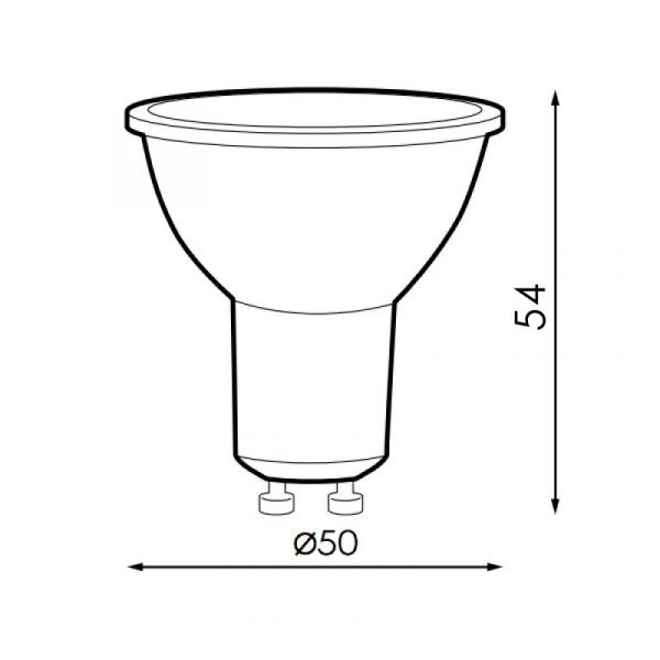 Bombilla LED GU10 Smd Plus 7W Regulable 180º - N - Imagen 2