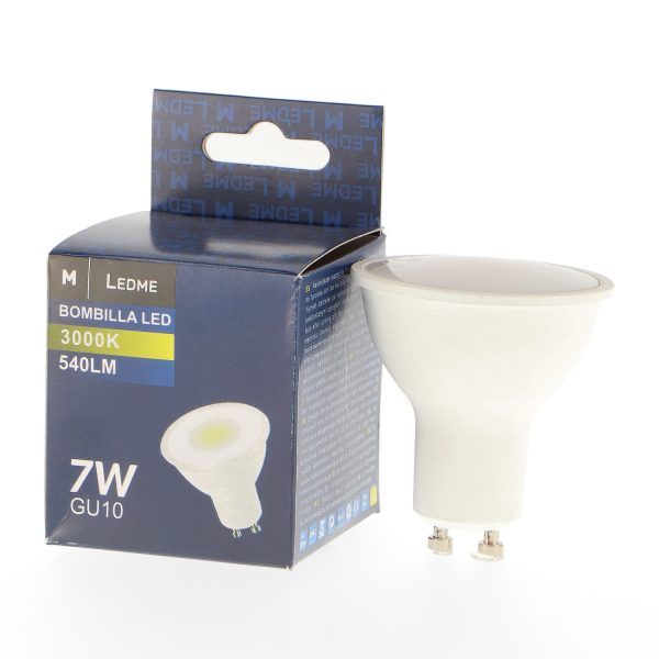 Bombilla LED GU10 Smd Plus 7W Regulable 180º - N