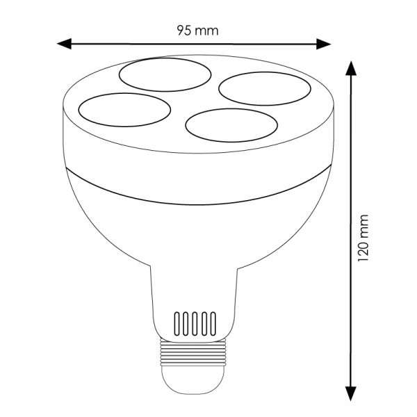Bombilla LED E27 PAR30 35W - N - Imagen 2