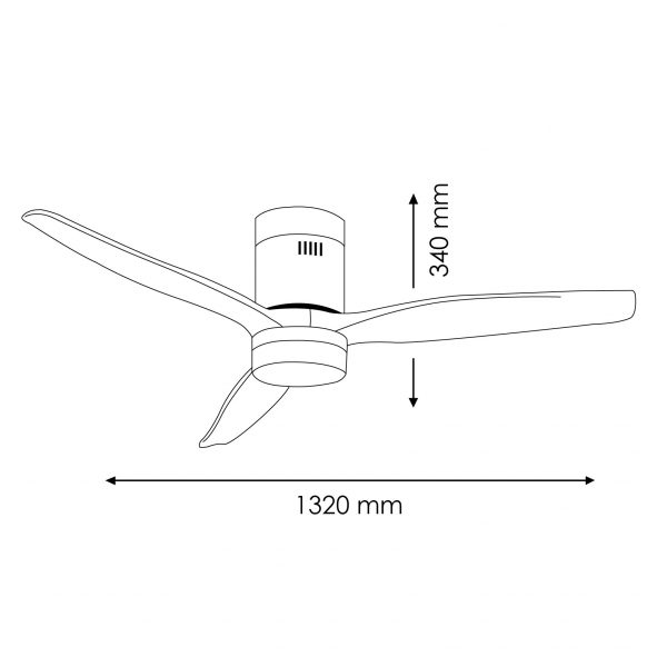 Ventilador de techo LED Black Energy - NLM8091 - Imagen 2