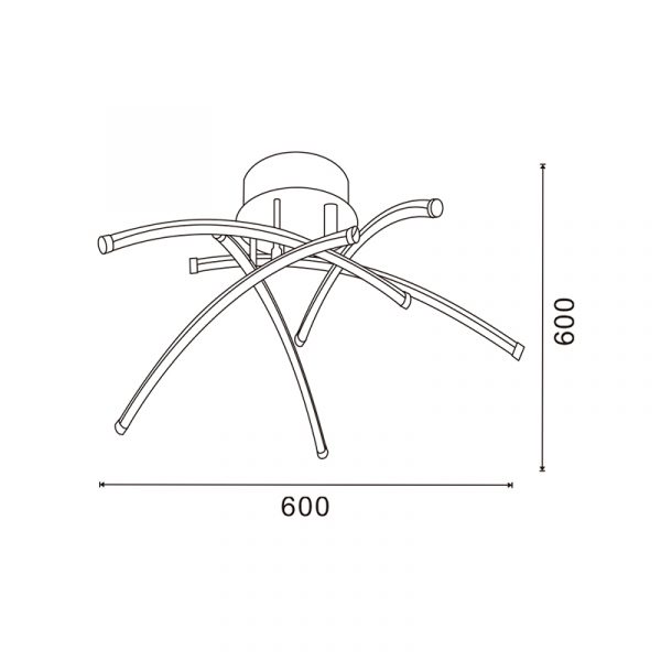 Lámpara LED de Techo Aranha - DSC - N - Imagen 2