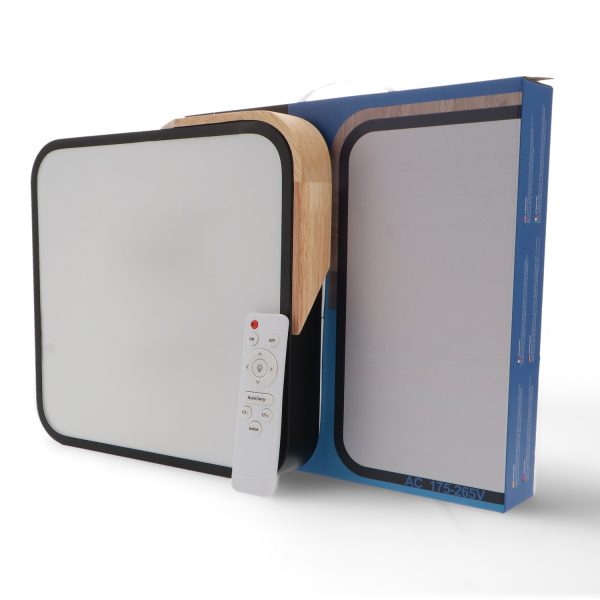 Plafon LED Black Wood Square 24W - N - Imagen 3