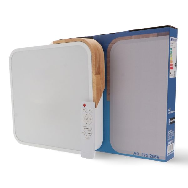 Plafon LED White Wood Square 24W - N - Imagen 3