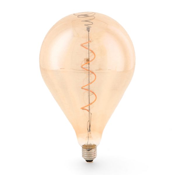 Bombilla LED Filamento Espiral E27 A160 4W Ámbar - NLM8575