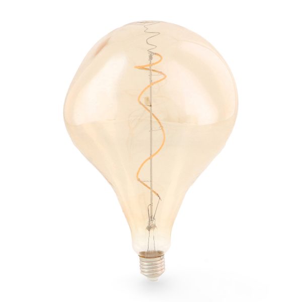 Bombilla LED Filamento Espiral E27 A165 4W Ámbar - NLM8576