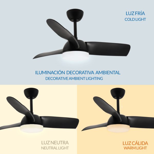 Ventilador de techo LED Black Face - NLM8802 - Imagen 5