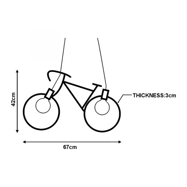 Lámpara de techo Vintage 2L Bicycle - DSC - NLM8930 - Imagen 2