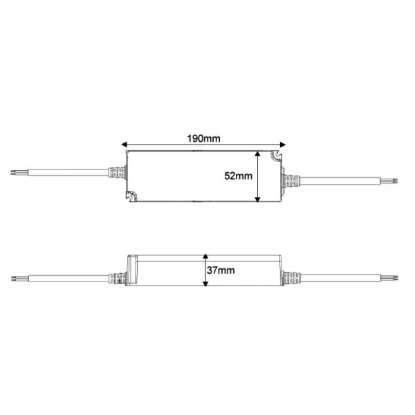 Fuente de alimentacion para tiras LED Mean Well 100W 24VDC IP67 LPV-100-24 - NLPV-100-24 - Imagen 2