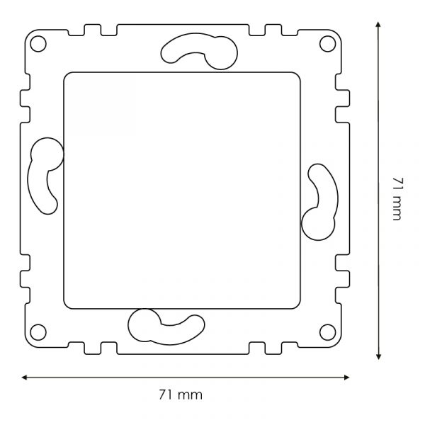 Módulo Tapa ciega - PJ - N - Imagen 2