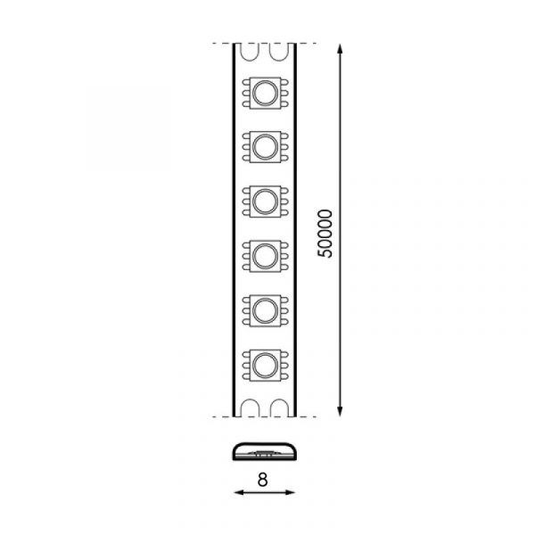 Tira de LED 24V DC SMD3535 Serie Clasic IP65 120 Led/m - 5 Metros - N - Imagen 2