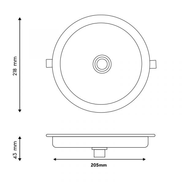 Panel LED Circular Serie Sensor Light 18W - N - Imagen 2